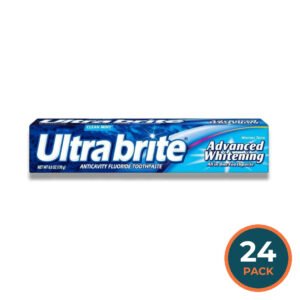 Ultra Brite - Advanced Whitening Toothpaste, Clean Mint  - 6 Oz - 24 Pack