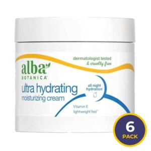 Alba Botanica - Hawaiian Moisture Cream Smoothing Jasmine and Vitamin E - 3 Oz - 6 Pack