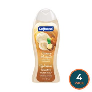Softsoap - Body Wash, Moisturizing Shea And Almond Oil Scent - 20 Oz - 4 Pack