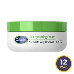 Cetaphil - Rich Hydrating Face Cream with Hyaluronic Acid - 1.7 Oz - 12 Pack