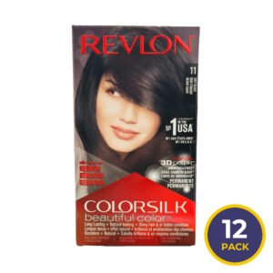 Revlon ColorSilk Hair Color - Beautiful Color - #11 Soft Black - 12 Pack