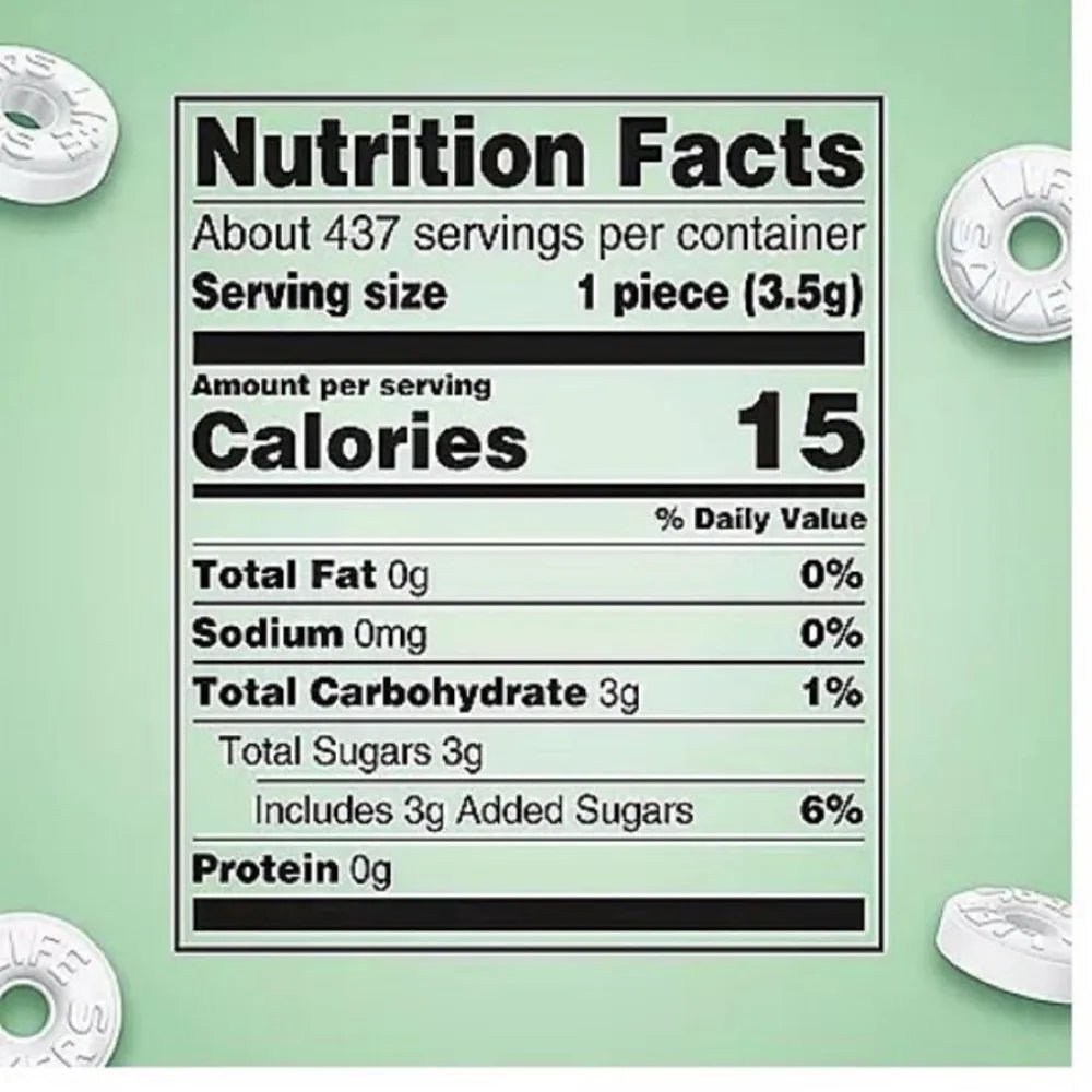Life Savers Wint-O-Green Breath Mints Bulk Hard Candy, Party Size - 53.95 Oz - 3 Pack