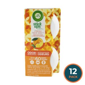 Air Wick - Stick Ups Solid Air Freshener Twin Packs, Bright Citrus Scent - 2.1 Oz - 12 Pack