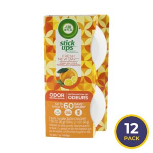 Air Wick - Stick Ups Solid Air Freshener Twin Packs, Bright Citrus Scent - 2.1 Oz - 12 Pack