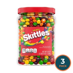 Skittles Original Fruity Candy Jar - 54 Oz - 3 Pack