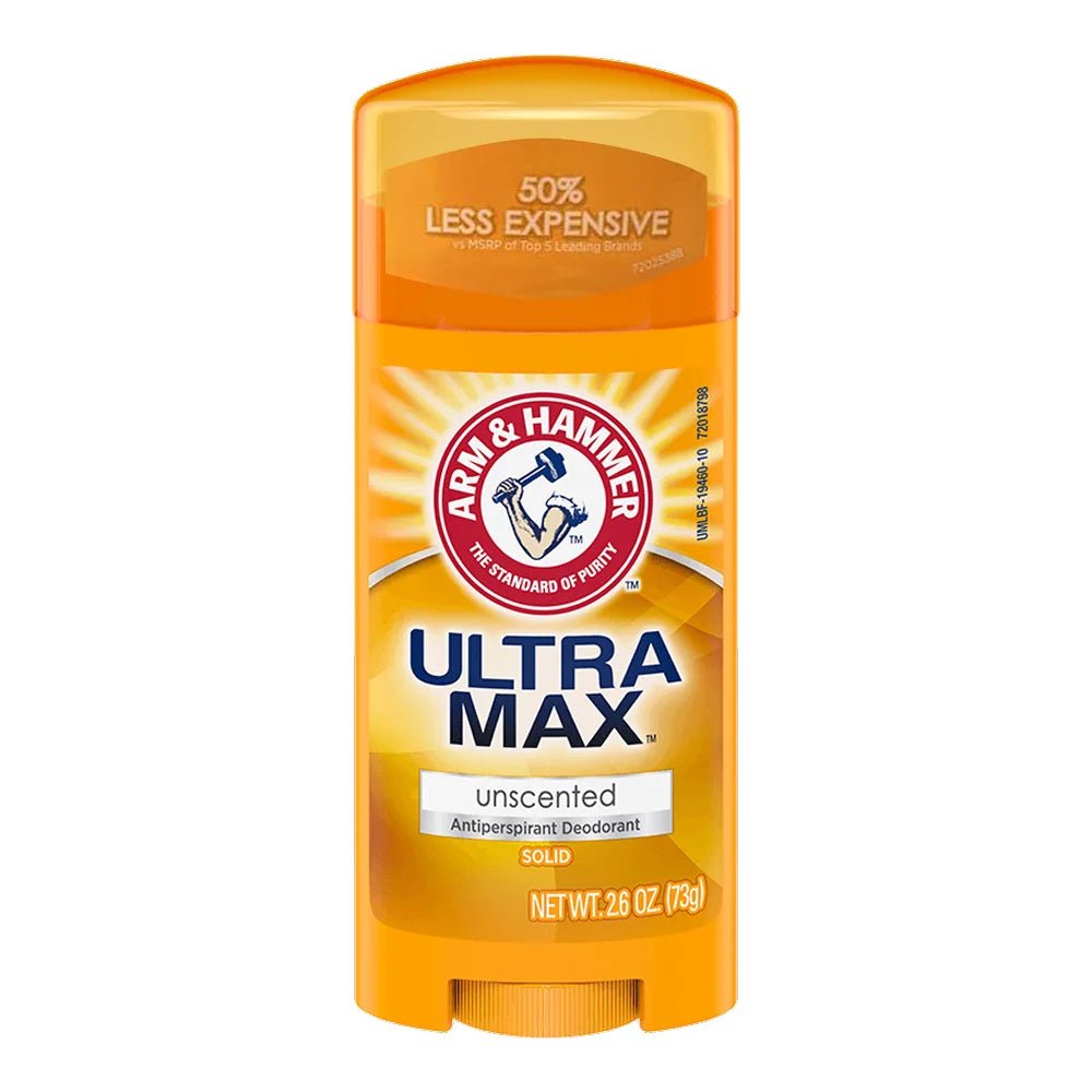 Arm & Hammer - Ultra Max Solid Antiperspirant Deodorant Unscented - 2.6 Oz - 3 Pack