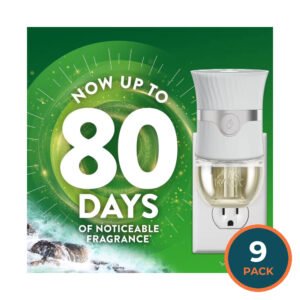 Air Wick plug In Scented Oil Air Freshener Refills, Ocean Spray - 9 refills