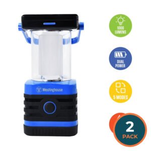 Westinghouse 1000 Lumen Solar Rechargeable LED Portable Lanterns