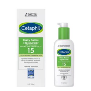 Cetaphil Daily Facial Moisturizer SPF 15, Fragrance Free - 4 fl oz - 3 Pack - OPEN BOX -