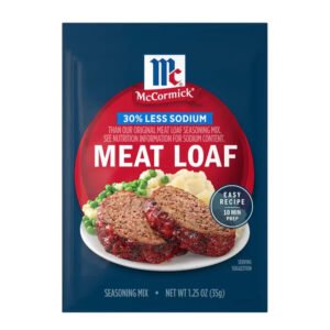 McCormick Seasoning Mix Meatloaf Less Sodium – 1.25 oz – 12 Pack