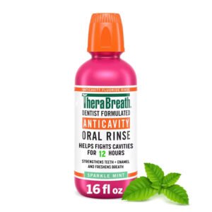 TheraBreath Healthy Smile Sparkle Rinse 16 oz – 12 Pack