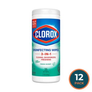 Clorox Disinfecting Cleaning Wipes, Fresh Scent - 35 Ct – 12 Pack