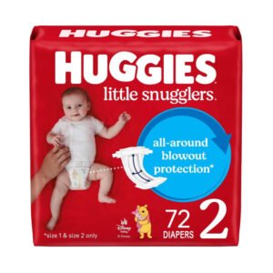 Huggies Little Snugglers Baby Diapers Size 2 - 72 Ct