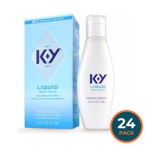 K-Y Liquid Personal Lubricant – 2.4 Fl Oz – 24 Pack