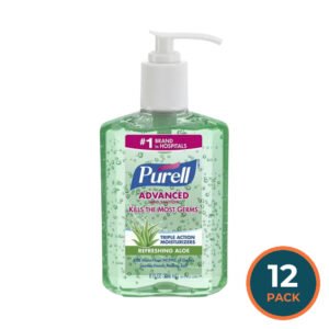 Purell Hand Sanitizer, Aloe - 8 Oz - 12 Pack