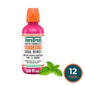 TheraBreath Healthy Smile Sparkle Rinse 16 oz – 12 Pack
