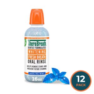 TheraBreath Whitening Oral Rinse 16 oz – 12 Pack