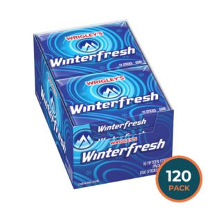 Wrigley's Winterfresh Mint Chewing Gum – 15 sticks each – 120 Pack