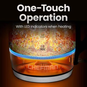 Chefman Fast-Boil 1.8L Electric Kettle with Removable Tea Infuser