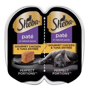 Sheba Perfect Portions Wet Cat Food Chicken & Tuna Entrée – 2.6 oz – 24 Pack
