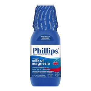 Phillips’ Milk of Magnesia Liquid Laxative Wild Cherry – 12 oz – 12 Pack