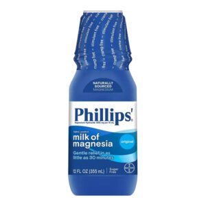 Phillips' Milk of Magnesia Liquid Laxative Original 12 oz – 12 Pack