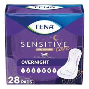 TENA Overnight Incontinence Pads – 28 Count – 3 Pack