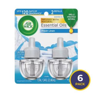 Air Wick Scented Oil Refill Fresh Linen – 2 Count – 6 Pack
