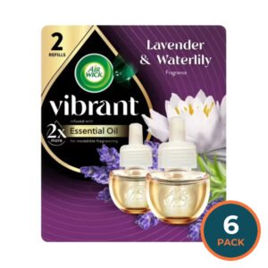 Air Wick Scented Oil Refill Lavender & Waterlily – 0.67 oz – 6 Pack