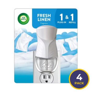 Air Wick Scented Oil Starter Kit Fresh Scent – 0.67 fl oz – 4 Pack