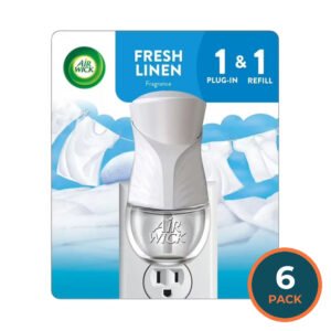 Air Wick Scented Oil Starter Kit Fresh Scent – 0.67 fl oz – 6 Pack