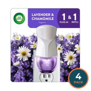 Air Wick Scented Oil Starter Kit Lavender & Chamomile – 0.67 oz – 4 Pack