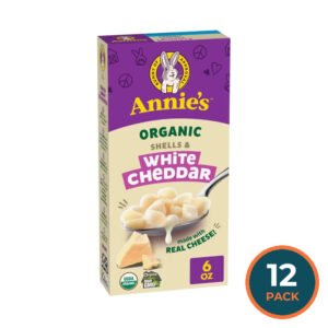 Annie’s Organic Shells & White Cheddar Macaroni & Cheese – 6 oz – 12 Pack