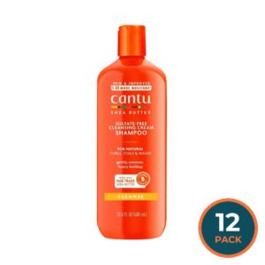 Cantu Sulfate-Free Cleansing Cream Shampoo with Shea Butter – 13.5 oz - 12 Pack