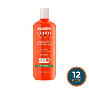 Cantu Sulfate-Free Hydrating Cream Conditioner with Shea Butter – 13.5 oz - 12 Pack