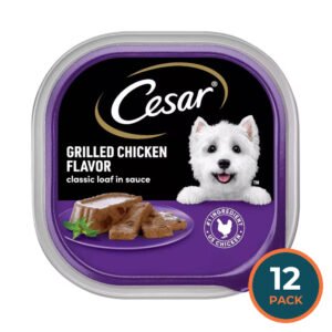 Cesar Grilled Chicken Flavor Wet Dog Food – 3.5 oz – 12 Pack