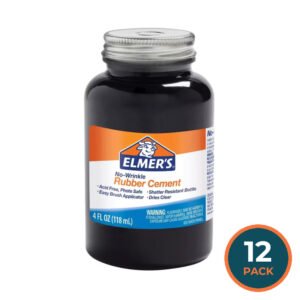 Elmer’s Rubber Cement – 4 oz – 12 Pack
