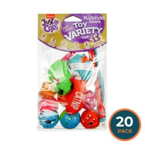 Hartz Just 4 Cats Variety Pack Cat Toys – 13 Count – 20 Pack