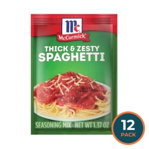 McCormick Thick & Zesty Spaghetti Sauce - 1.37 oz - 12 Pack