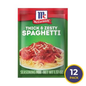 McCormick Thick & Zesty Spaghetti Sauce - 1.37 oz - 12 Pack