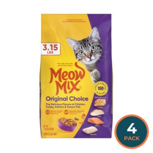 Meow Mix Original Choice Dry Cat Food – 3.15 lb – 4 Pack