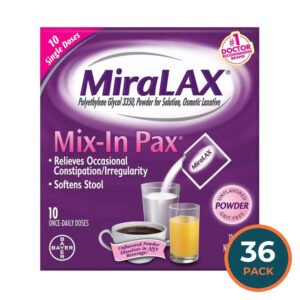 MiraLAX Single Dose 10ct – 5 oz – 36 Pack