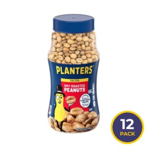 Planters Dry Roasted Peanuts – 16 oz – 12 Pack