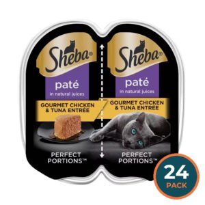 Sheba Perfect Portions Wet Cat Food Chicken & Tuna Entrée – 2.6 oz – 24 Pack