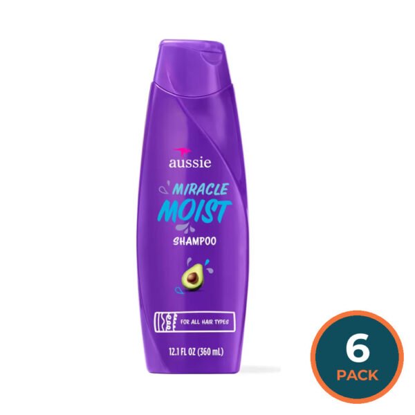 Aussie Shampoo, Miracle Moist , 12.1 fl oz – 6 Pack