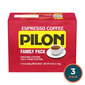 Cafe Pilon Ground Coffee 10 oz, 4Ct - 3 Pack