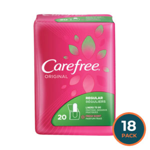 Carefree Pantiliners Regular Fresh Scent, 20 Ct –  18 Pack
