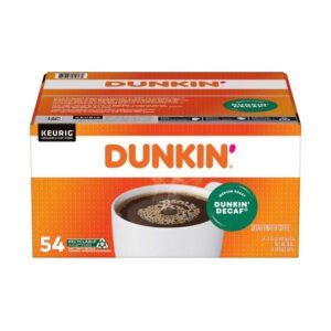Dunkin' Donuts Decaf Coffee K-Cups, Medium Roast, 54 ct.
