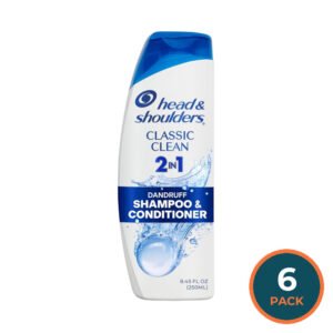Head & Shoulders 2-in-1 Shampoo & Conditioner Classic Clean – 8.5 oz – 6 Pack