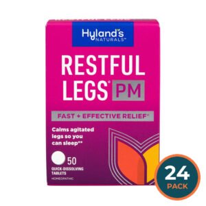 Hyland’s Restful Legs PM Tablets – 50 Count – 24 Pack